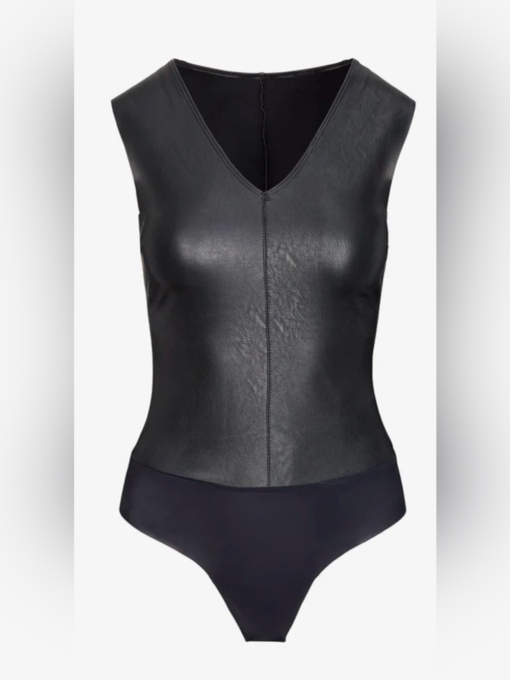 Sincerly Jules Black Faux Sleeveless Bodysuit L Baddie Whimsigoth Dark Fantasy